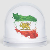 Persian Lion & Sun Snow Globe | Iran Map Decorativ (正面)