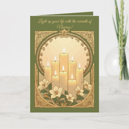 Persian New Year Candles Sham of Enlightenment カード