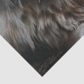 Persian Rug White Wolf Portrait 薄葉紙 (詳細)