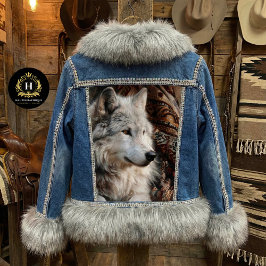 Persian Rug White Wolf Portrait 薄葉紙