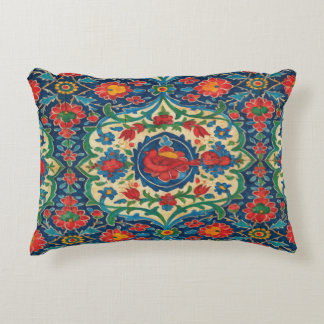 Persian Tile Art Throw Pillow – Colorful Tradition アクセントクッション