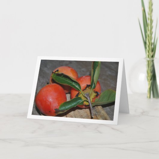 Persimmon Fruit Portrait カード (正面)