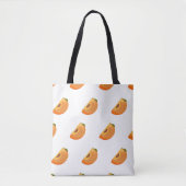 Persimmon pattern isolated on a white background. トートバッグ (正面)