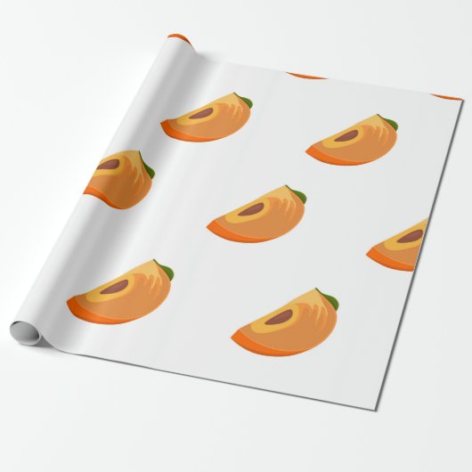 Persimmon pattern isolated on a white background.  ラッピングペーパー (アンロールド)
