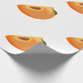 Persimmon pattern isolated on a white background.  ラッピングペーパー (角)