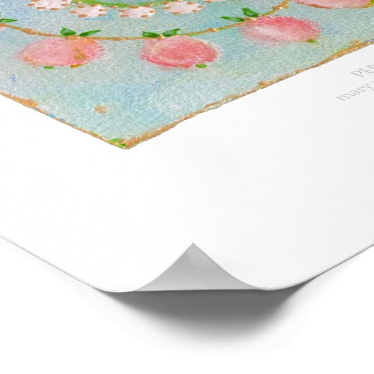 Persimmon Print ポスター (角)