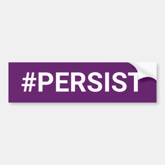 #PERSIST バンパーステッカー (正面)