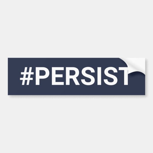 #PERSIST バンパーステッカー (正面)
