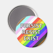 Persist/Resist/Existプライド冷蔵庫用マグネット マグネット (正面/裏面)