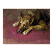 Persistent German Shepherd by Marino Lenci