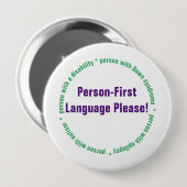 Person First Language バッジ (正面&裏面)