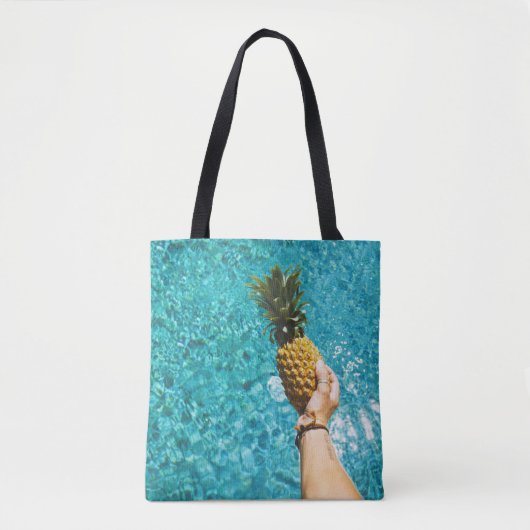 Person holding yellow pineapple トートバッグ (正面)