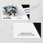 Person Riding Deep Blue Sports Bike | Motorcyclist 名刺 (正面/裏面)