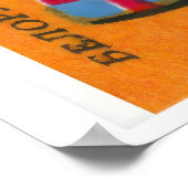 Person Soviet Union Mid-Century Matchbox Label ポスター (角)