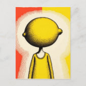 Person with a Lemon for a Head ポストカード (正面)