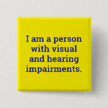 person with visual and hearing impairment