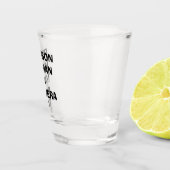 Person Woman Camera TV おもしろい Trump ショットグラス (右)