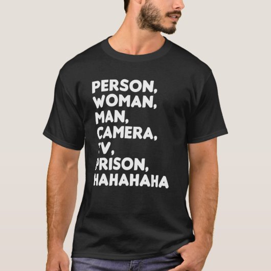 Person Woman Camera TV Prison Haha 7 Tシャツ (正面)