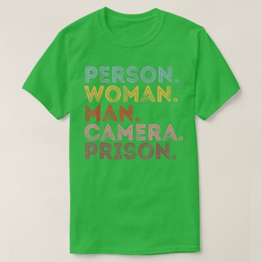 Person Woman Man Camera Prison - 12 Tシャツ (デザイン正面)