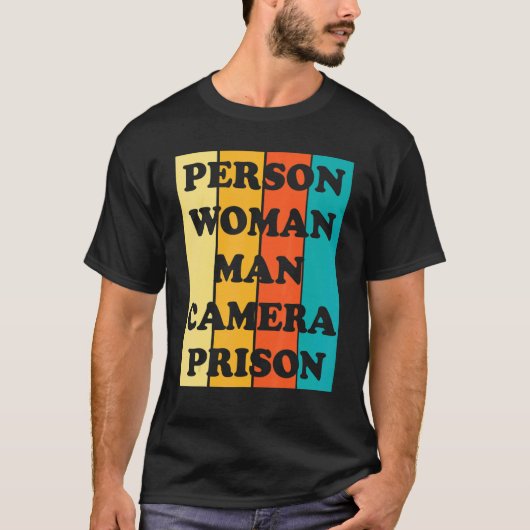 Person Woman Man Camera Prison 2022 Tシャツ (正面)