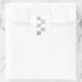 Person Woman Man Camera TV Donald Trump Cognitive  スクエアシール (バッグ)