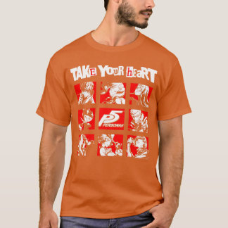 Persona 5で心を奪うキャラクターグリッドRPGビデオゲーム Tシャツ