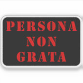 Persona-non-grata (赤) シール (正面)