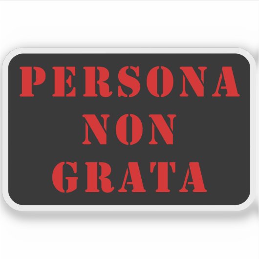 Persona-non-grata (赤) シール (正面)