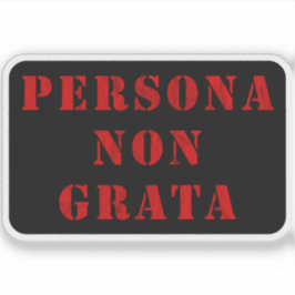 Persona Non Grata (vintage red) シール