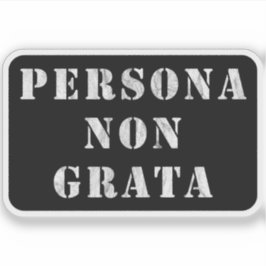 Persona Non Grata (vintage white) シール