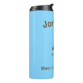 PersonaIfied I Pooped Today Poo Emoji on Blue タンブラー (回転左)