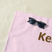 PersonaIfied I Pooped Today Poo Emoji on Blue ビーチタオル (インサイチュ)