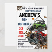Personal 4 Wheeler ATV Birthday Party  for boy 招待状 (正面/裏面)