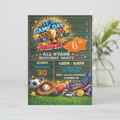 Personal All Star Birthday For kid Invitation  招待状 (スタンド正面)