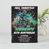 Personal ATV Bike Birthday Invitation  招待状 (スタンド正面)