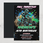 Personal ATV Bike Birthday Invitation  招待状 (正面/裏面)