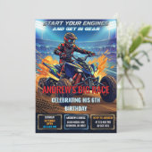 Personal ATV Birthday Party Invitation  招待状 (スタンド正面)