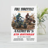 Personal ATV Dirt Bike Birthday Invitation  招待状 (スタンド正面)