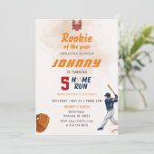 Personal Baseball Birthday Party Invitation 招待状 (スタンド正面)
