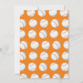 Personal Baseball Birthday Party Invitation 招待状 (裏面)