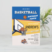 Personal Basketball Birthday Invitation Party 招待状 (スタンド正面)