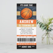 Personal Basketball Ticket Birthday Invitation 招待状 (スタンド正面)