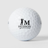 Personal Black Mark - to identify golfers ゴルフボール (正面)