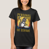 Personal Cat Servant  cute Cat mom cat dad Tシャツ (正面)
