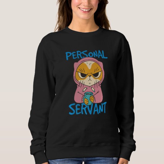 Personal Cat Servant Premium スウェットシャツ (正面)