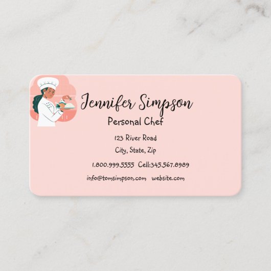 Personal Chef Cook Baker Private  名刺 (正面)