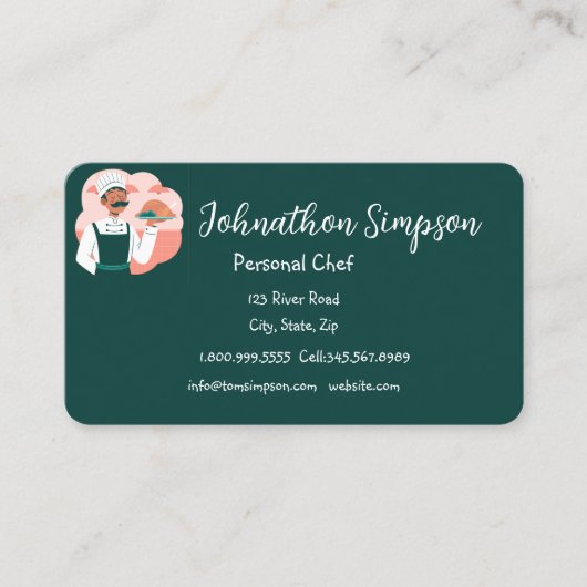 Personal Chef Cook Baker Private  Business Card 名刺 (正面)