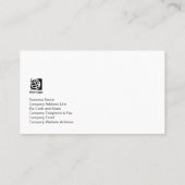 Personal Chef Poles Icon Blue Glowフードサービス 名刺 (裏面)