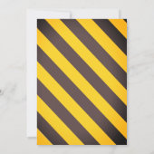 Personal Construction Boys Modern Birthday Party  招待状 (裏面)