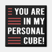 Personal Cube Funny Office Humor Magnet マグネット (正面)